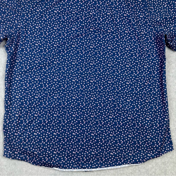 BUGATCHI Shirt Mens XL 8-Way Stretch Oooh Cotton Tech Button Down Floral Print - Picture 7 of 16